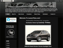 Tablet Screenshot of luxurytrims.com